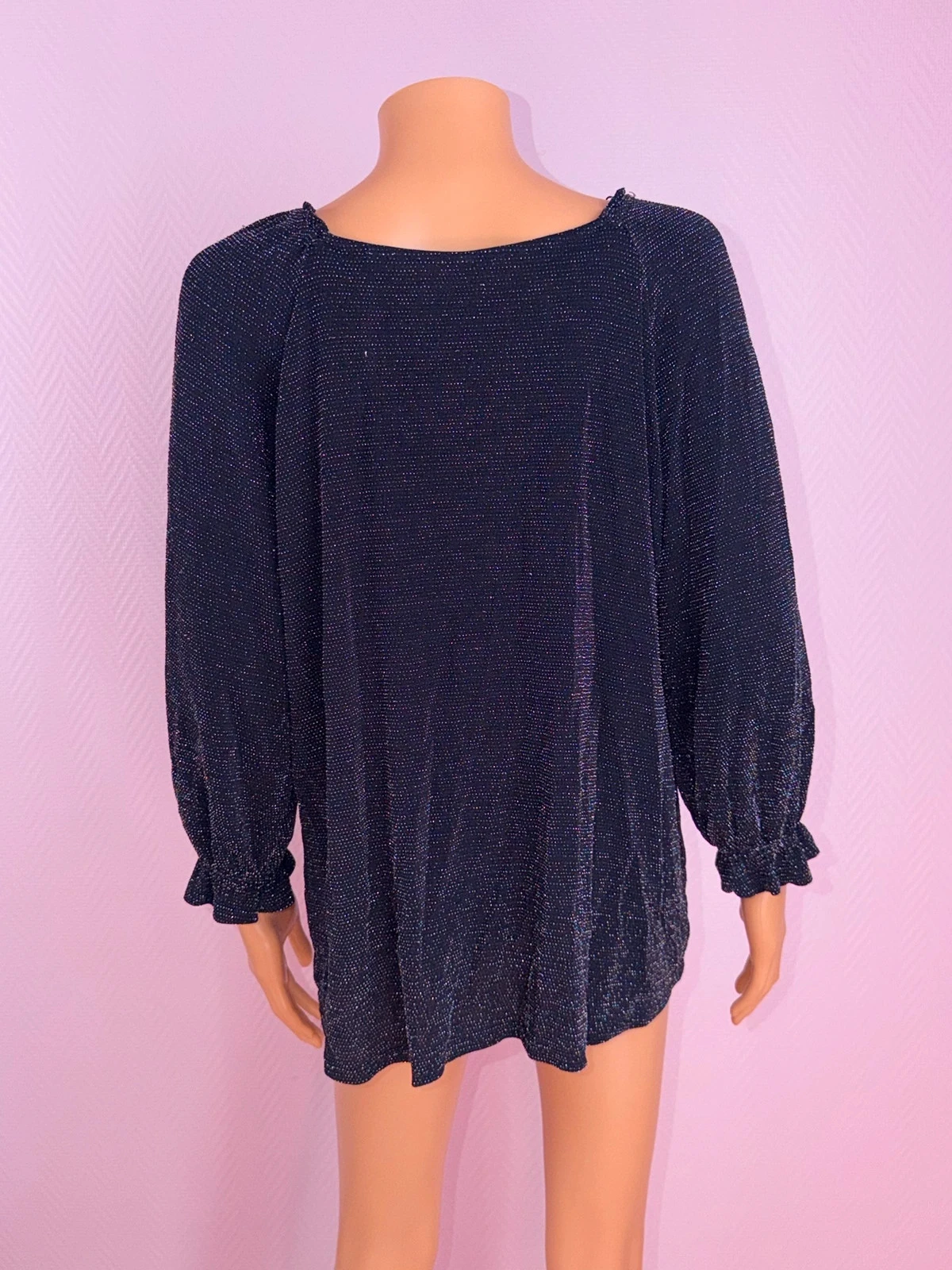 Top feminino preto brilhante cor nunca usado – photo 8